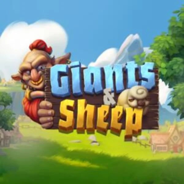 Giants and Sheep slot logo by Relax Gaming at Lilibet CasinoGiants and Sheep