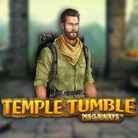 Logo of Temple Tumble Megaways from Relax Gaming at Lilibet Casino