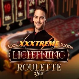 Official Live Casino logo: XXXtreme Lightning Roulette by Evolution at Lilibet Casino